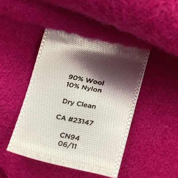 Talbots Hot Pink Wool Blend Straight Pencil Skirt Women's 4 Career Work Dress - Picture 7 of 12